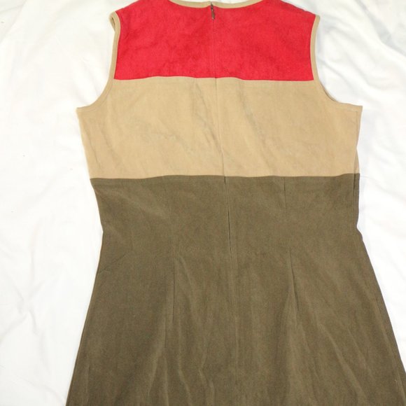GIORGIO FIORLINI Collection Sleeveless Color Block Dress Sz 11/12 - Picture 6 of 11